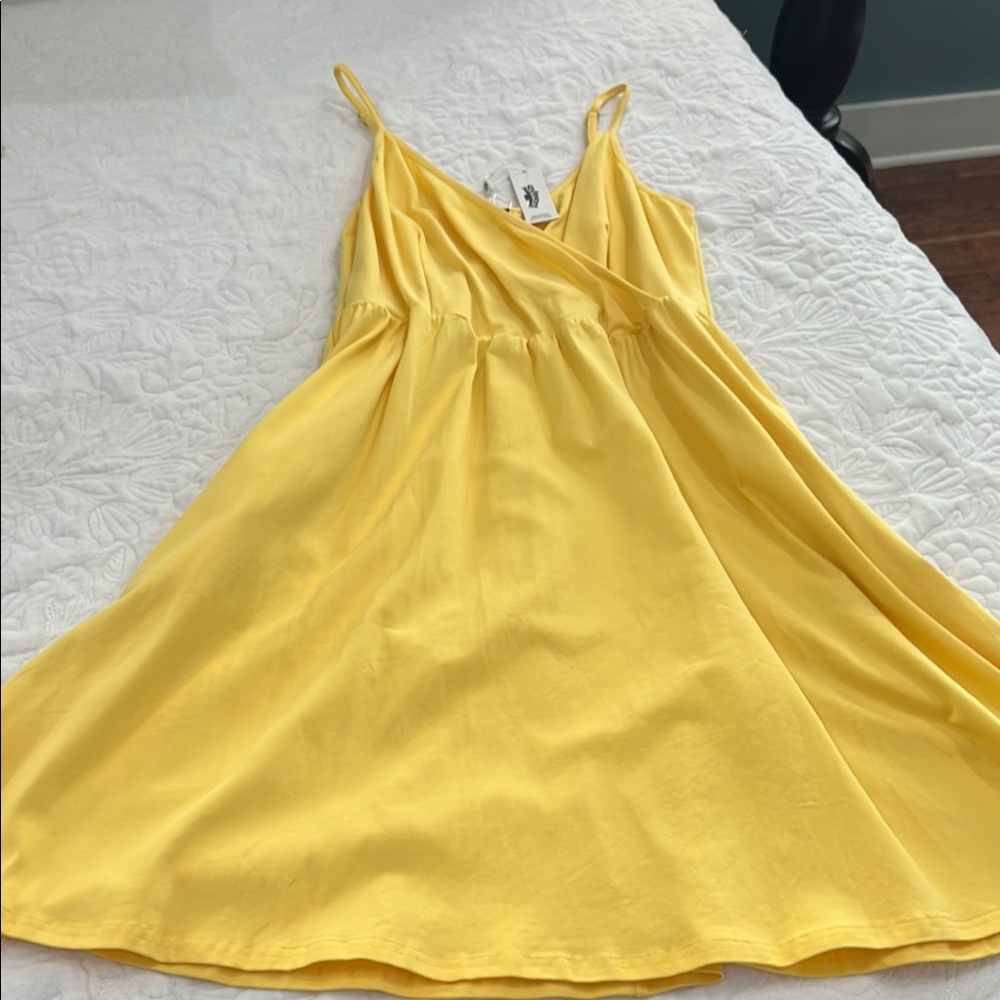 Chic Yellow Mini Dress